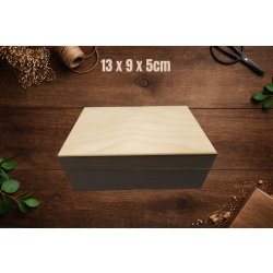 Pudełko drewniane prostokątne 13x9x5cm